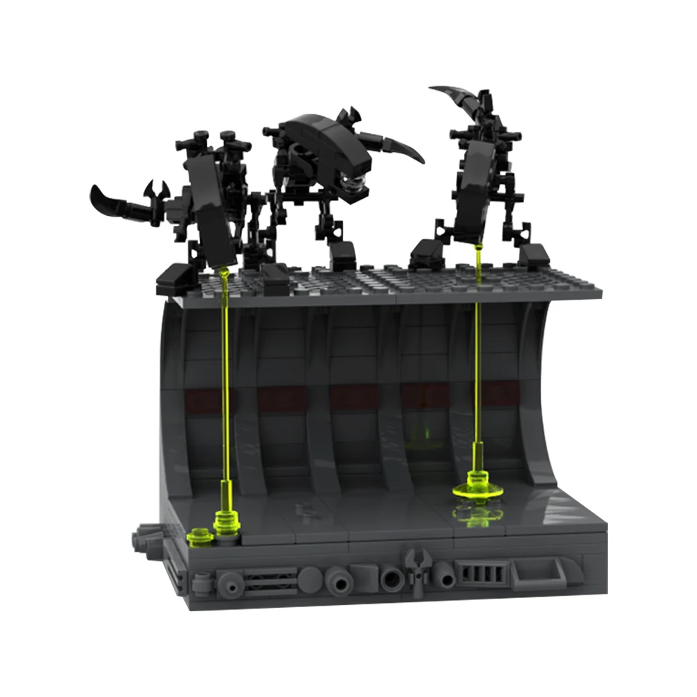Board Game Jumanji - Gobricks MOC Aliens Shelf Diorama Bricks
