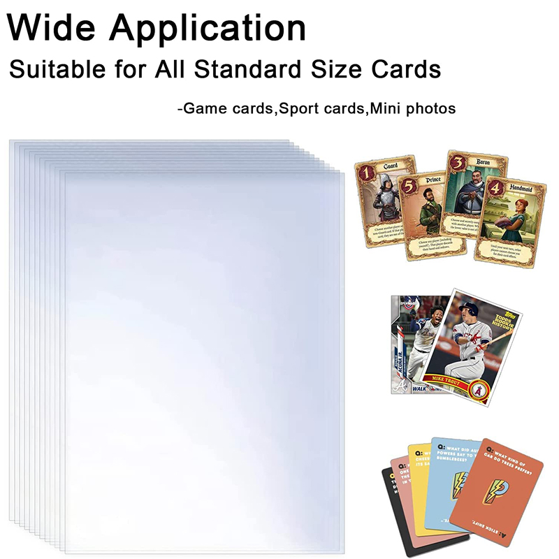 Board Game Quest - 200 Pcs Transparent Playing Card Cover