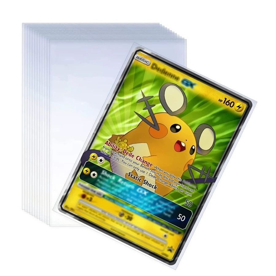 Board Game Quest - 100Pcs Games Card Sleeves Transparent Playing