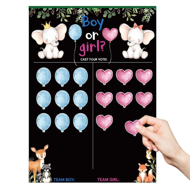 Board Game Quote - Boy or Girl Gender Reveal Voting