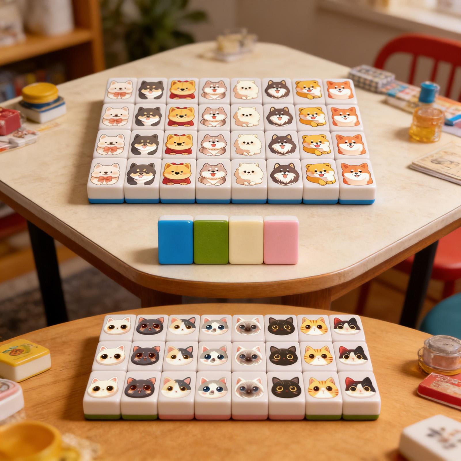 Board Game Master - 65Pcs mini Mahjong Board Games Set
