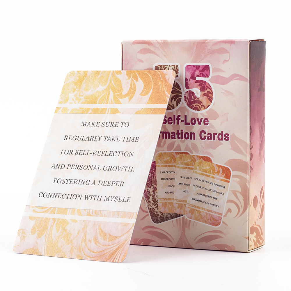 Board Game Quote - 55 Self-Love Affirmation Cards Positive Mental