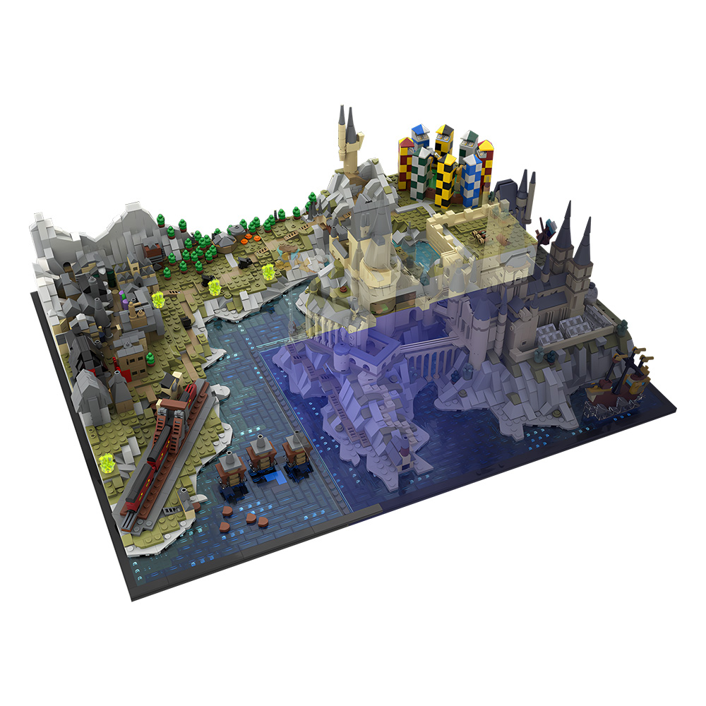 Board Game Jumanji - Gorbricks MOC-203377 Castle Grounds and Village