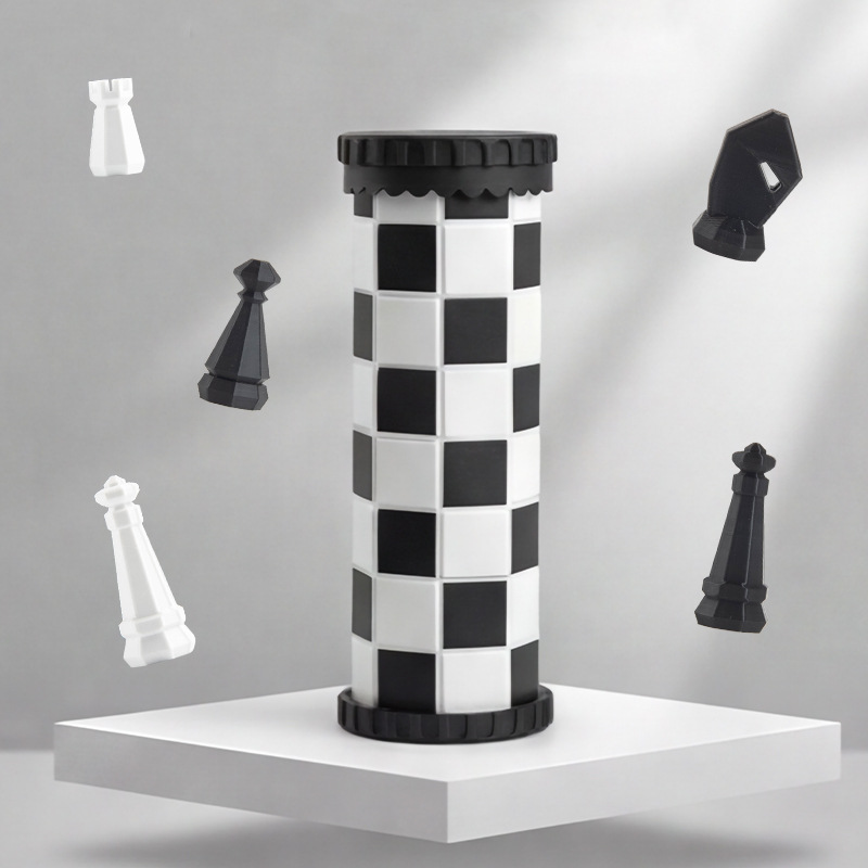 Board Game Master - New Scroll Style International Chess Set