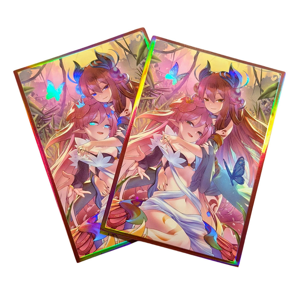 Board Game Illustrator - 63x90mm 50PCS Holographic Card Sleeves YUGIOH