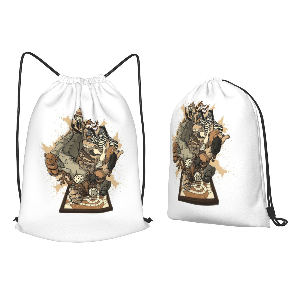 Board Game Jumanji - Jumanji Board Game Backpacks Casual Drawstring