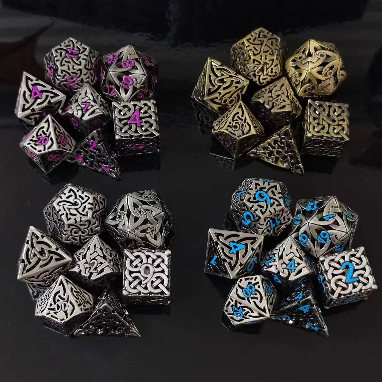 7 Pcs Cosplay D4-D20 DND Brass - огляд і ціна Board Game Master