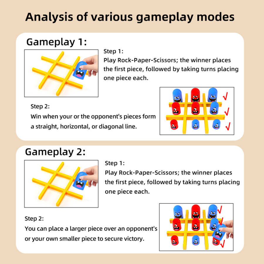 KNYYSECQ Tic Tac Toe Game Crea - огляд і ціна Strategy Board Game