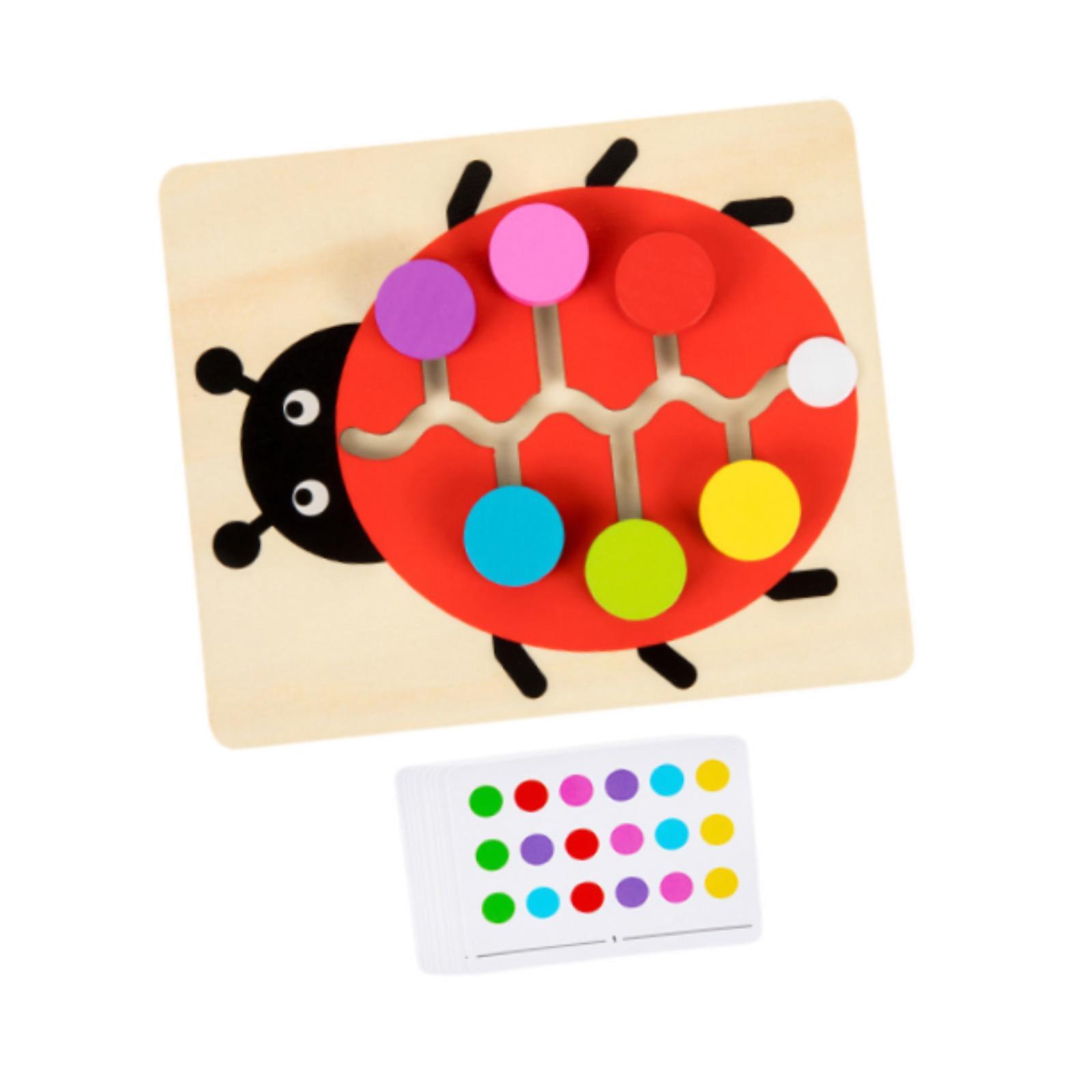 Wood Color Matching Slide Puzz - огляд і ціна Strategy Board Game