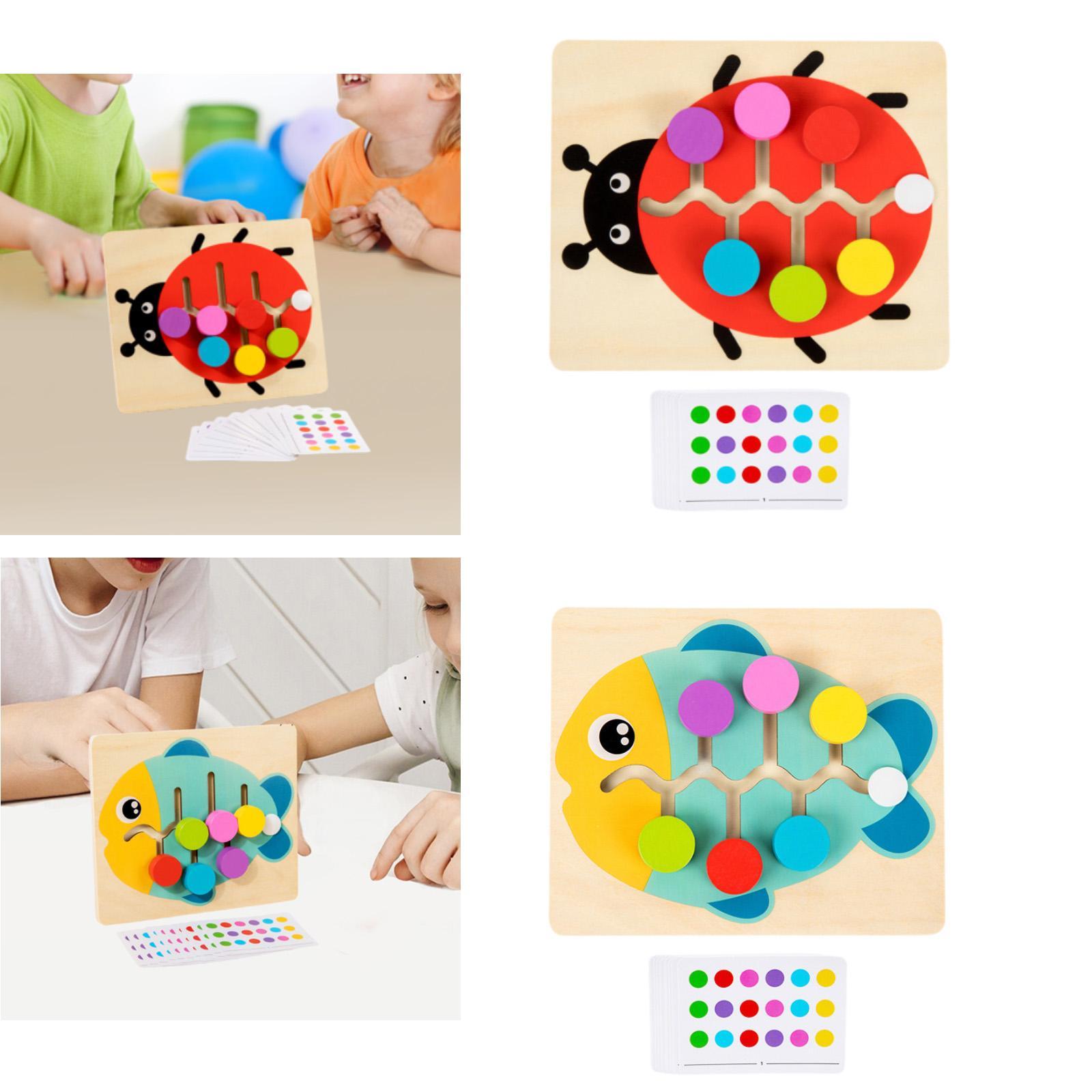 Wood Color Matching Slide Puzz - огляд і ціна Strategy Board Game