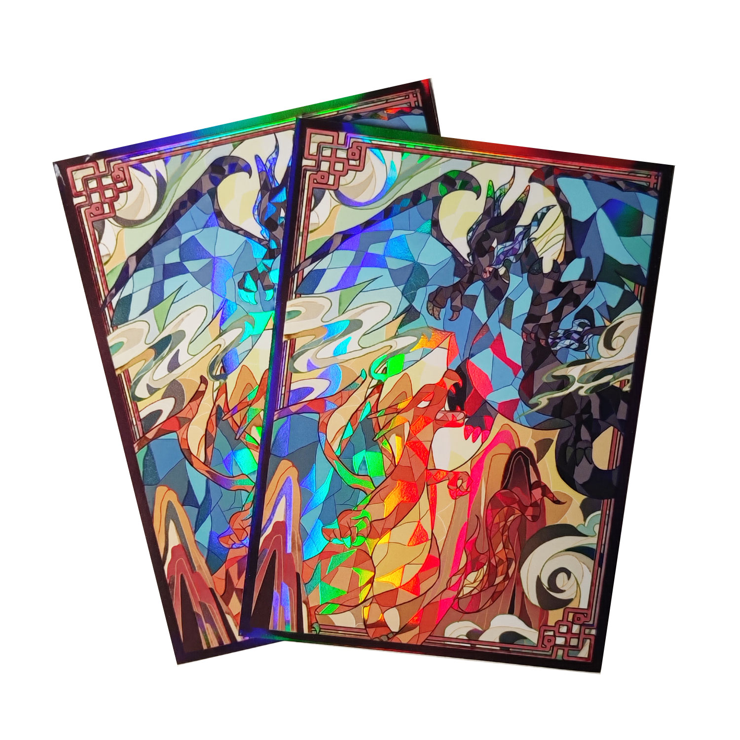 60ct Holo Card Sleeves 66x91mm - огляд і ціна Board Game Illustrator
