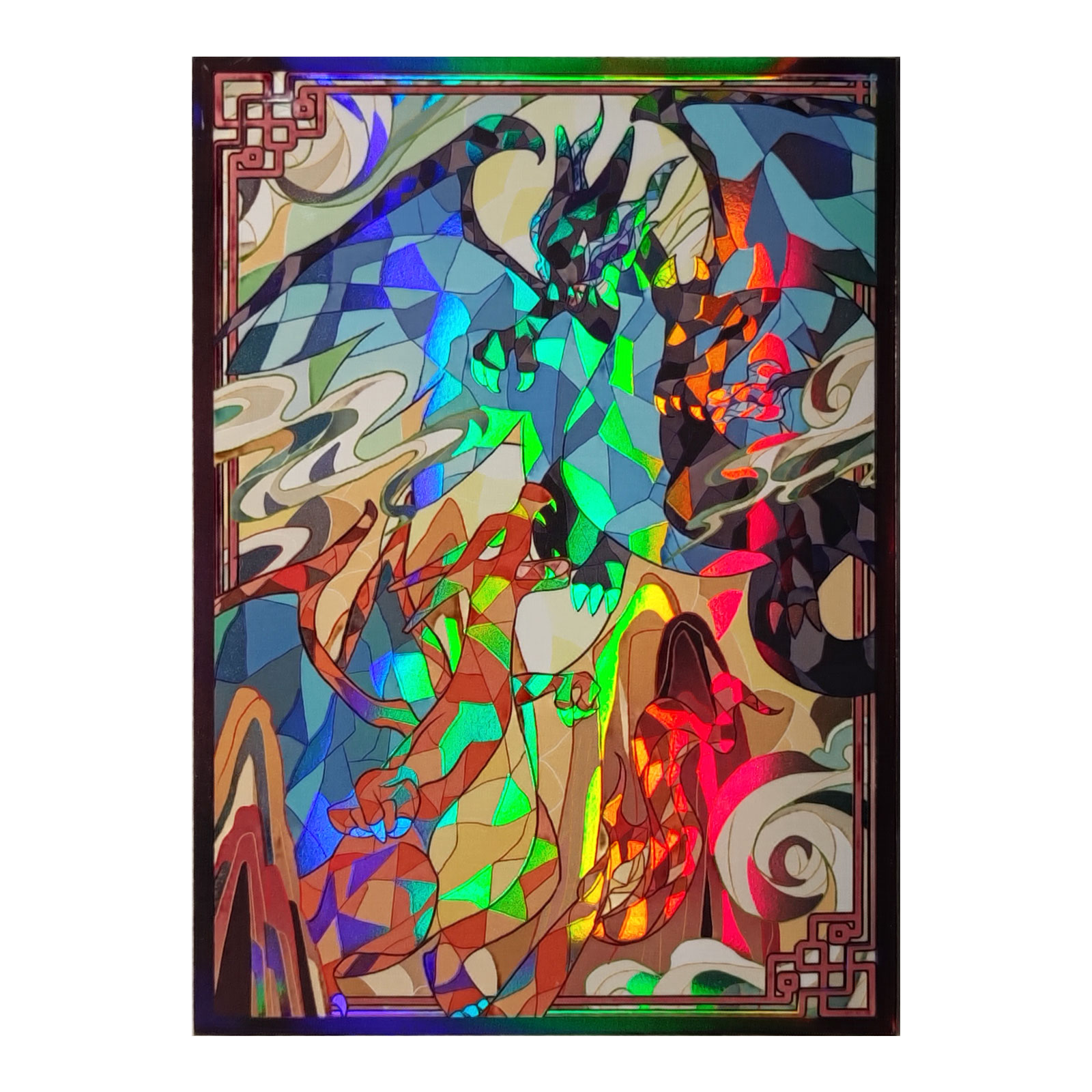 60ct Holo Card Sleeves 66x91mm - огляд і ціна Board Game Illustrator
