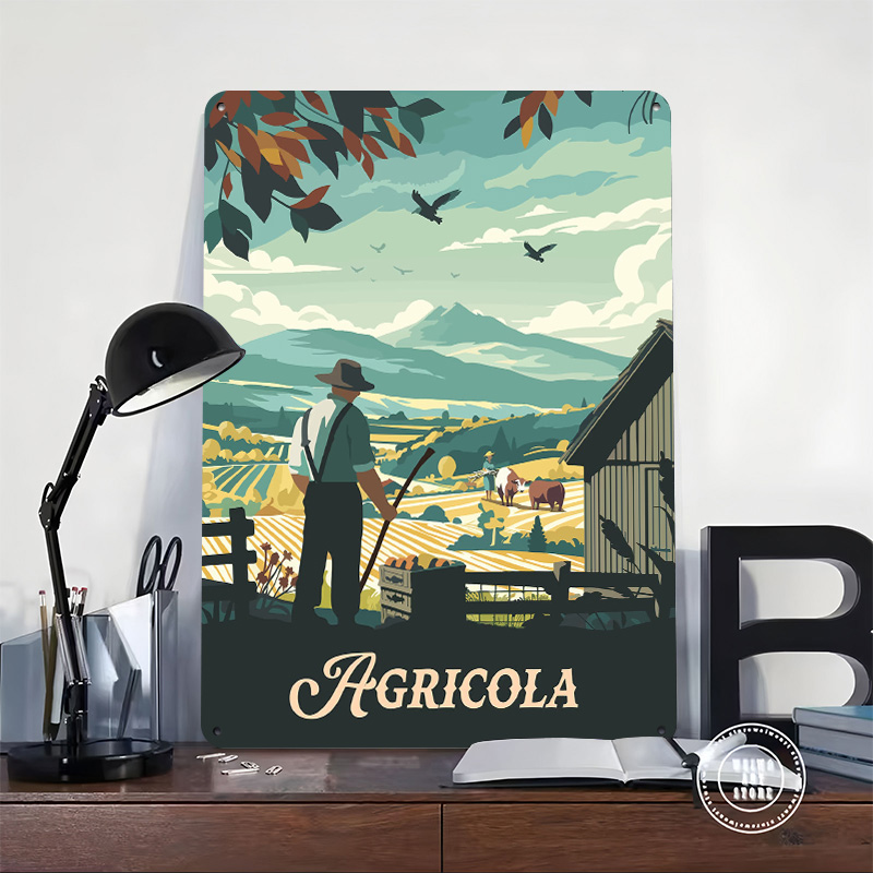 Agricola Board Game Inspired I - огляд і ціна Board Game Illustrator
